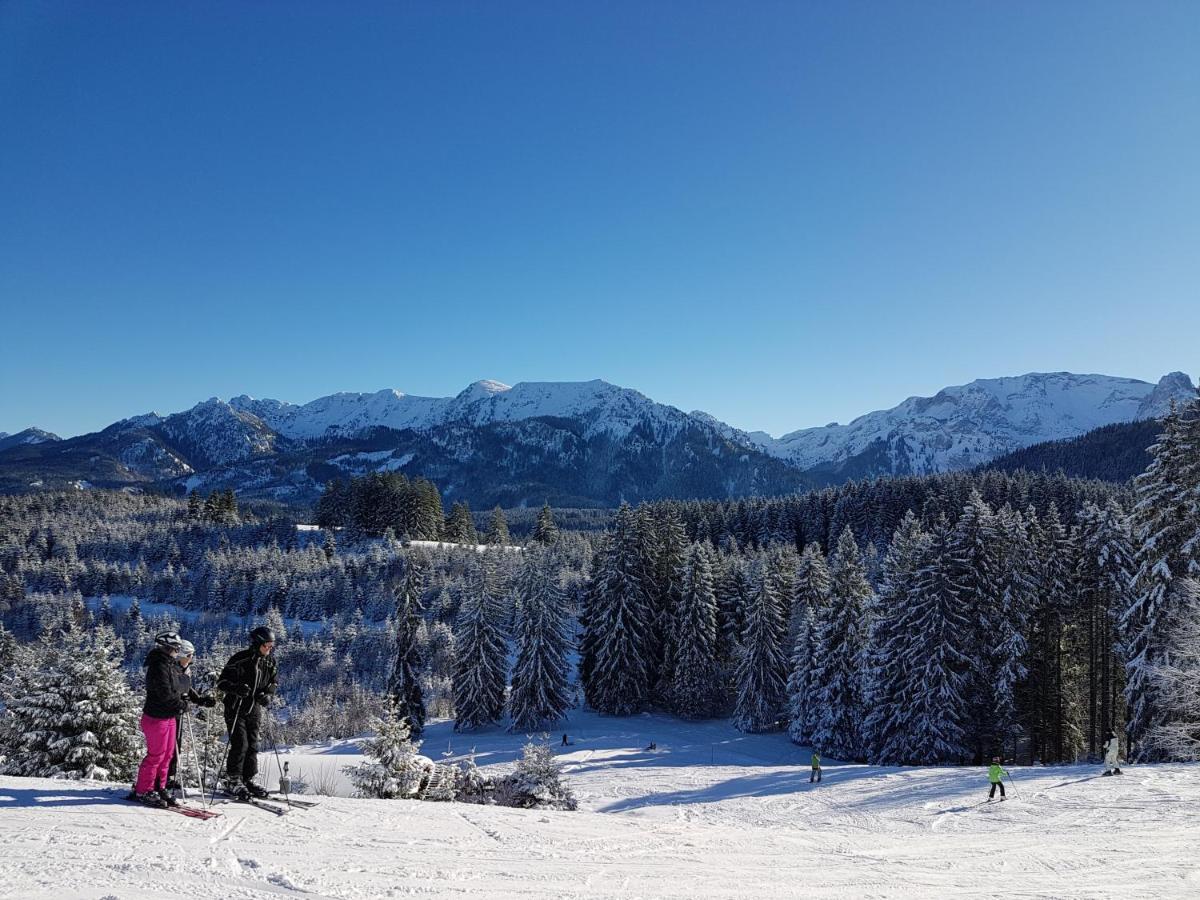 Pension Hirsch Lechbruck Bagian luar foto